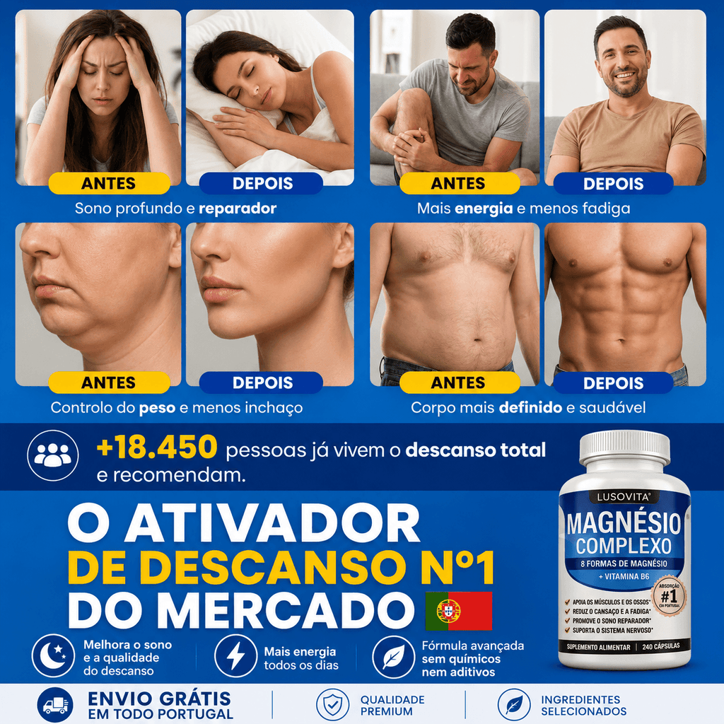 Complexo de Magnésio | 8 em 1 para sua saúde e energia diárias. OFERTA 2 X 1
